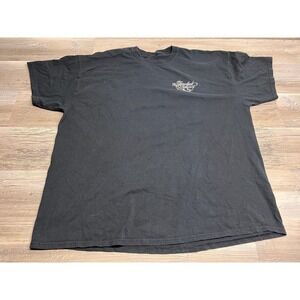 Vintage Faded Graphic T-Shirt Touched by Tommy Mara Local Musician Black Sz 2XL